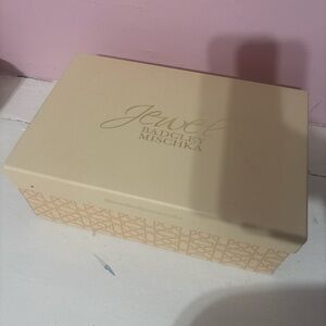 Jewel Badgley Mischka Beige Makeup Organizer